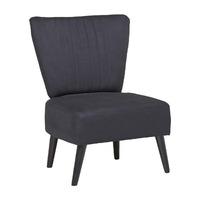 Roma Fabric Chair Luxury Black
