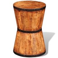 Rough Mango Wood Hourglass Stool