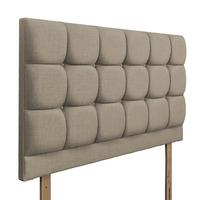 Roma Upholstered Headboard - Kingsize - Fudge