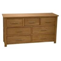 Rohan Oak Seven-Drawer Multi Chest of Drawers