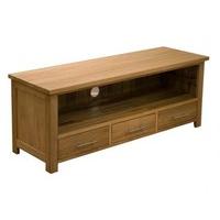 Rohan 130cm Oak Widescreen TV Unit