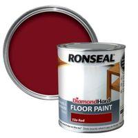 ronseal diamond tile red satin floor paint 750ml