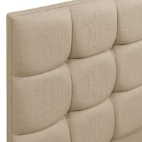 Roma Upholstered Headboard - Single - Beige