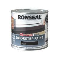 Ronseal Doorstep Paint Black Satin Doorstep Paint 250ml