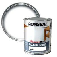 Ronseal Diamond White Satin Floor Paint 750ml