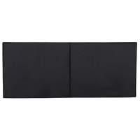 Roma Faux Suede Headboard Single Brown