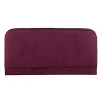 Rome Faux Suede Headboard Small Single Black