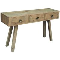 Rovico Rustico Pine 3 Drawer Console Table