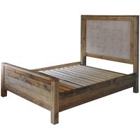 Rovico Rustico Pine 5ft King Size Bedstead with Quilted Headboard