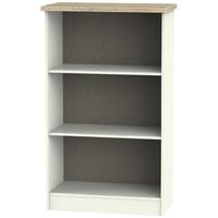 Rome Cream Ash Bookcase - 2 Shelves