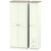 rome bordeaux oak with porcelain ash triple wardrobe tall plain with 2 ...