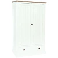 Rovico Walworth White Brush 1 Drawer All Hanging Wardrobe