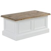 Rovico Walworth White Brush Storage Coffee Table