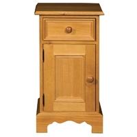 Rossendale Pine Bedside Cabinet - 1 Door 1 Drawer Left Hand Hinged