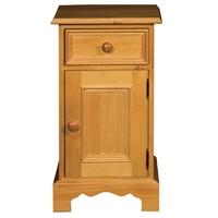 Rossendale Pine Bedside Cabinet - 1 Door 1 Drawer Right Hand Hinged