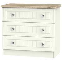 rome bordeaux oak with cream ash chest of drawer 3 drawer