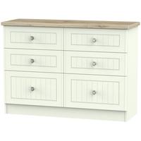 rome bordeaux oak with porcelain ash chest of drawer 6 drawer midi