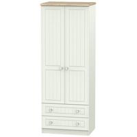 rome bordeaux oak with kaschmir ash wardrobe tall 2ft 6in with 2 drawe ...