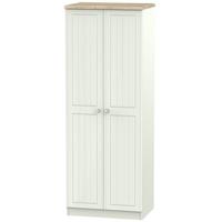 rome bordeaux oak with kaschmir ash wardrobe tall 2ft 6in plain