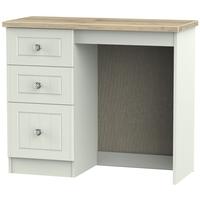 Rome Bordeaux Oak with Kaschmir Ash Dressing Table - Vanity Knee Hole