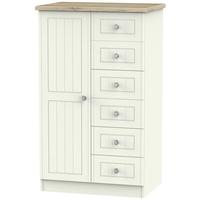 Rome Bordeaux Oak with Cream Ash Children Wardrobe