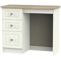 Rome Bordeaux Oak with Cream Ash Dressing Table - Vanity Knee Hole