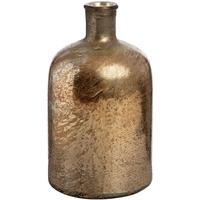 rose gold metallic lustre glass bottle vase