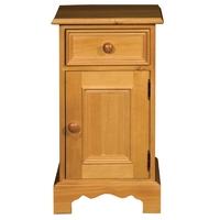 rossendale pine bedside cabinet 1 door 1 drawer right hand hinged