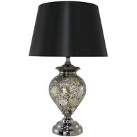 Rogue Black and Gold Sparkle Mosaic Statement Lamp (Set of 2)
