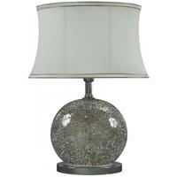 Rogue Mercury Sparkle Mosaic Table Lamp - Oval