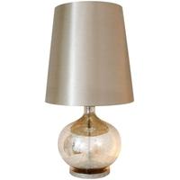 rogue mercury glass table lamp with champagne shade