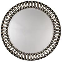 round antique silver mirror