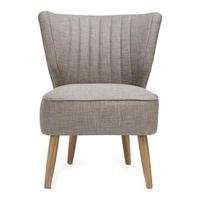 Rosie Wing Back Cocktail Chair, Light Grey