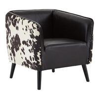 Rodeo Armchair, Black/White