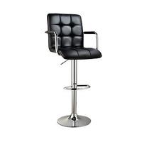 Roma Bar Chairs (2 - SAVE £40), Black x2, Steel