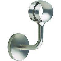 Rothley Brushed Nickel Handrail Connecting Wall Bracket