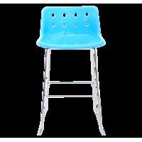 Robin Day Polo Skid Bar Stool - Blue