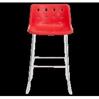 Robin Day Polo Skid Bar Stool - Red