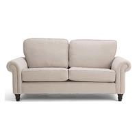 roxy 2 seater fabric sofa mink