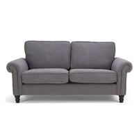 Roxy 2 Seater Fabric Sofa Grey