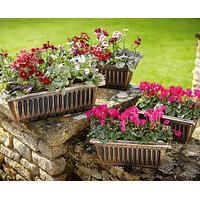 Roman Trough Planters, Set of 4