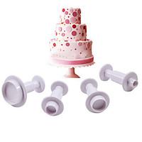 round plastic fondant plunger cutters fondant cake decorating tools ca ...