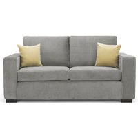 Rocco 3 Seater Fabric Sofa Silver