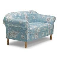 Rosie Fabric 2 Seater Sofa Blue