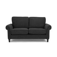 Roxy 2 Seater Fabric Sofa Charcoal