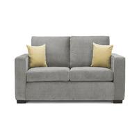 Rocco 2 Seater Fabric Sofa Silver