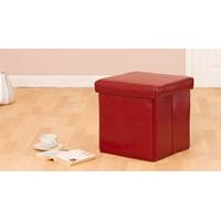 Rosebery Footstool Red