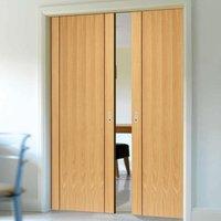 Roma Chartwell Oak Double Pocket Doors - Prefinished