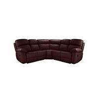 roma leather recliner corner group