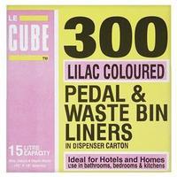 robinson young le cube pedal bin liners 1060 x 450mm lilac pack of 300